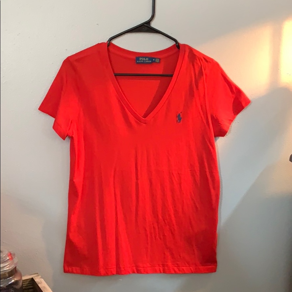 red Ralph Lauren polo t-shirt